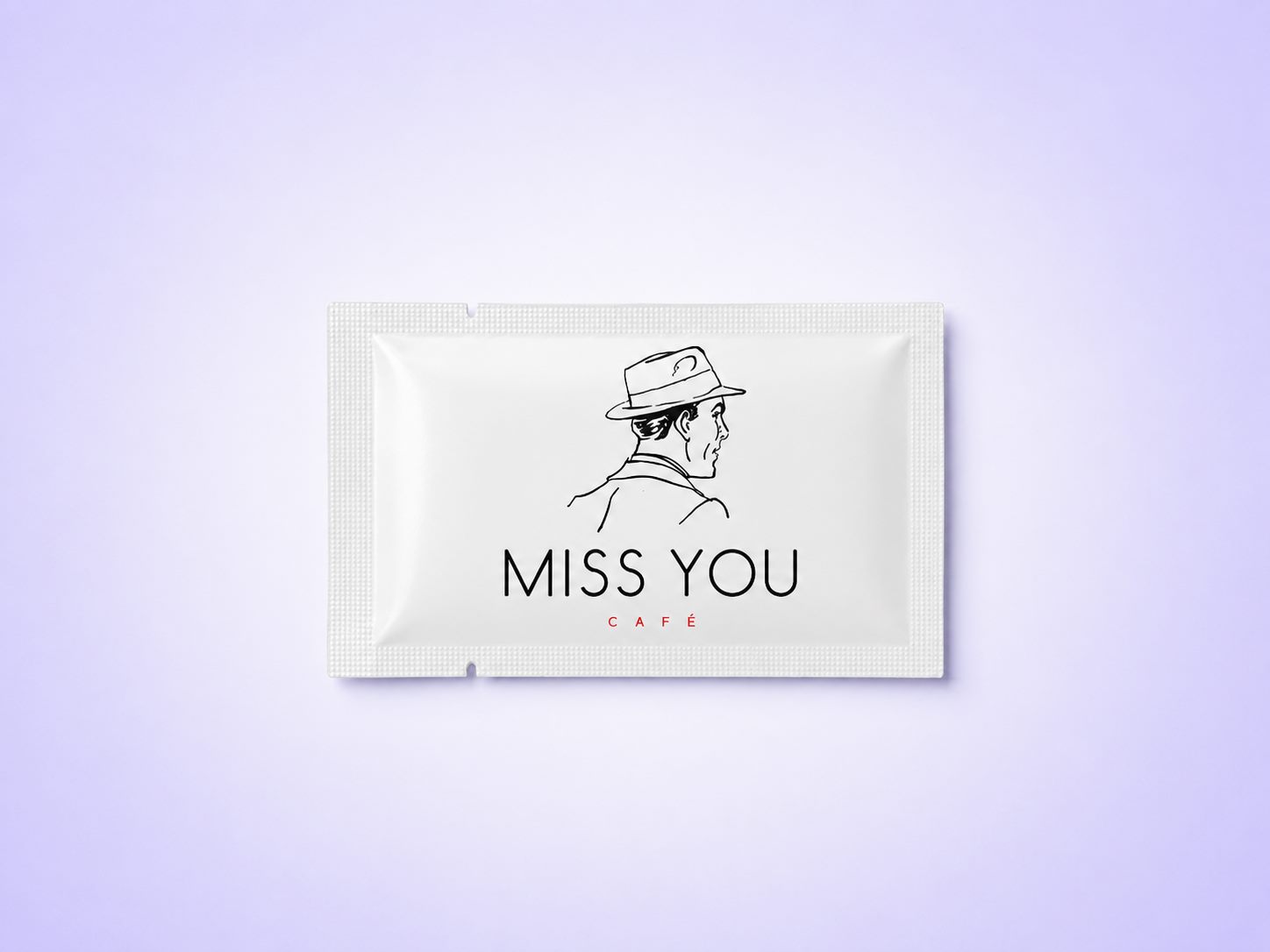 Для ресторана Miss You Cafe изготовлены влажные салфетки 60×80 мм в индивидуальной упаковке с фирменным оформлением. Компактный формат и стильный дизайн гармонично дополняют атмосферу современного городского кафе, созданного для комфортных встреч и приятного отдыха.